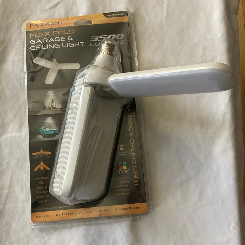Farpoint Flex Fold Garage & Ceiling Light